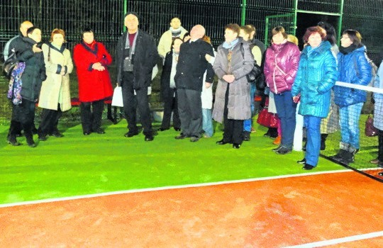 Delegacja z Litwy była pod wrażeniem projektów, które zostały zrealizowane w Garbatce-Letnisku, choćby kortu tenisowego.