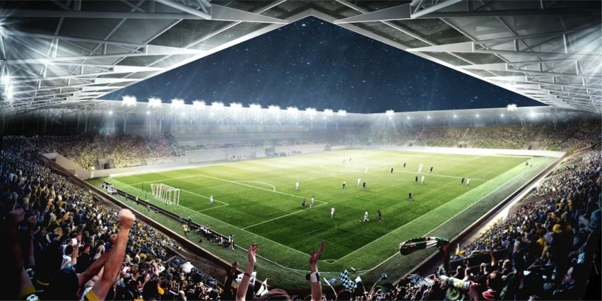 Nowy stadion przy ul. Północnej w Opolu - wizualizacja