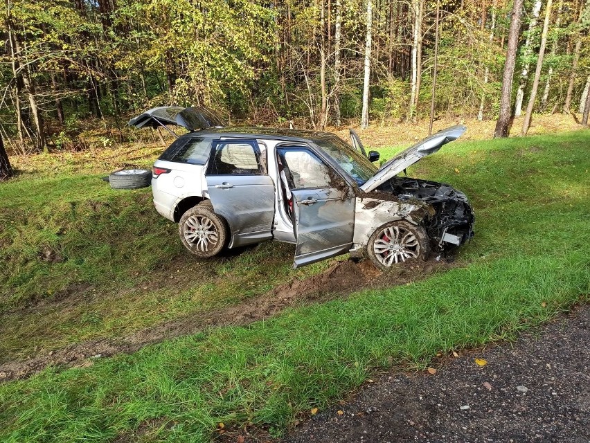 Wypadek na DK 66 w powiecie hajnowskim na trasie Kleszczele - Suchowolce w relacji strażaków [ZDJĘCIA]