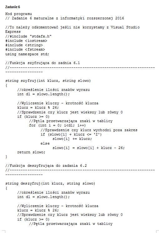 Matura 2016: INFORMATYKA [ARKUSZ CKE, ODPOWIEDZI]