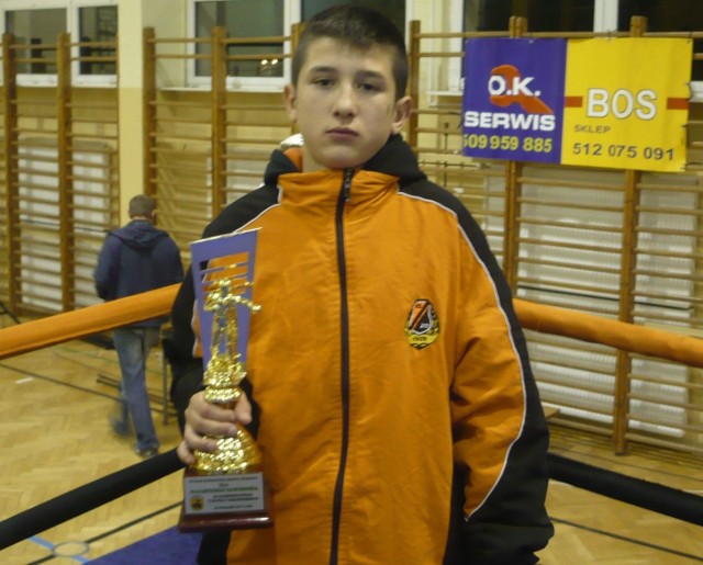Młodzik Sebastian Gierada - Bednarski został wyróżniony na turnieju w Ożarowie.