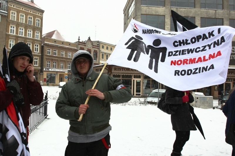 Manifestacja NOP w Szczecinie