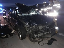 Wypadek na A1 w nocy w czwartek (27 maja) nad ranem....