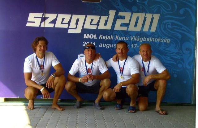 Gorzowscy medaliści z Szeged (od lewej): Andrzej Gryczko, Jerzy Nowik, Dariusz Bukowski i Rafał Trociński. Ich łupem padły dwa złote oraz jeden srebrny krążek.