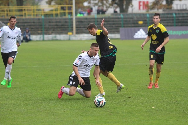 Damian Kądzior w meczu przeciwko GKS Katowice