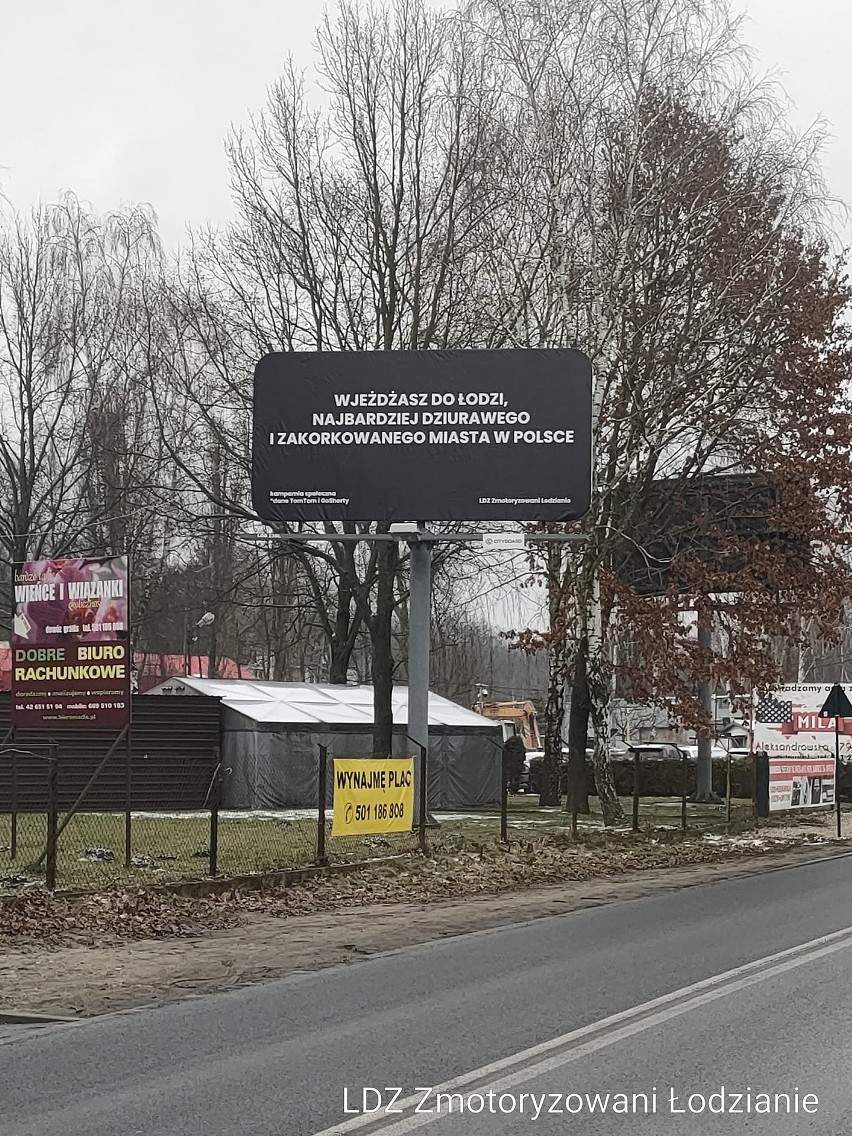 W Łodzi pojawił się pierwszy bilbord piętnujący indolencję...