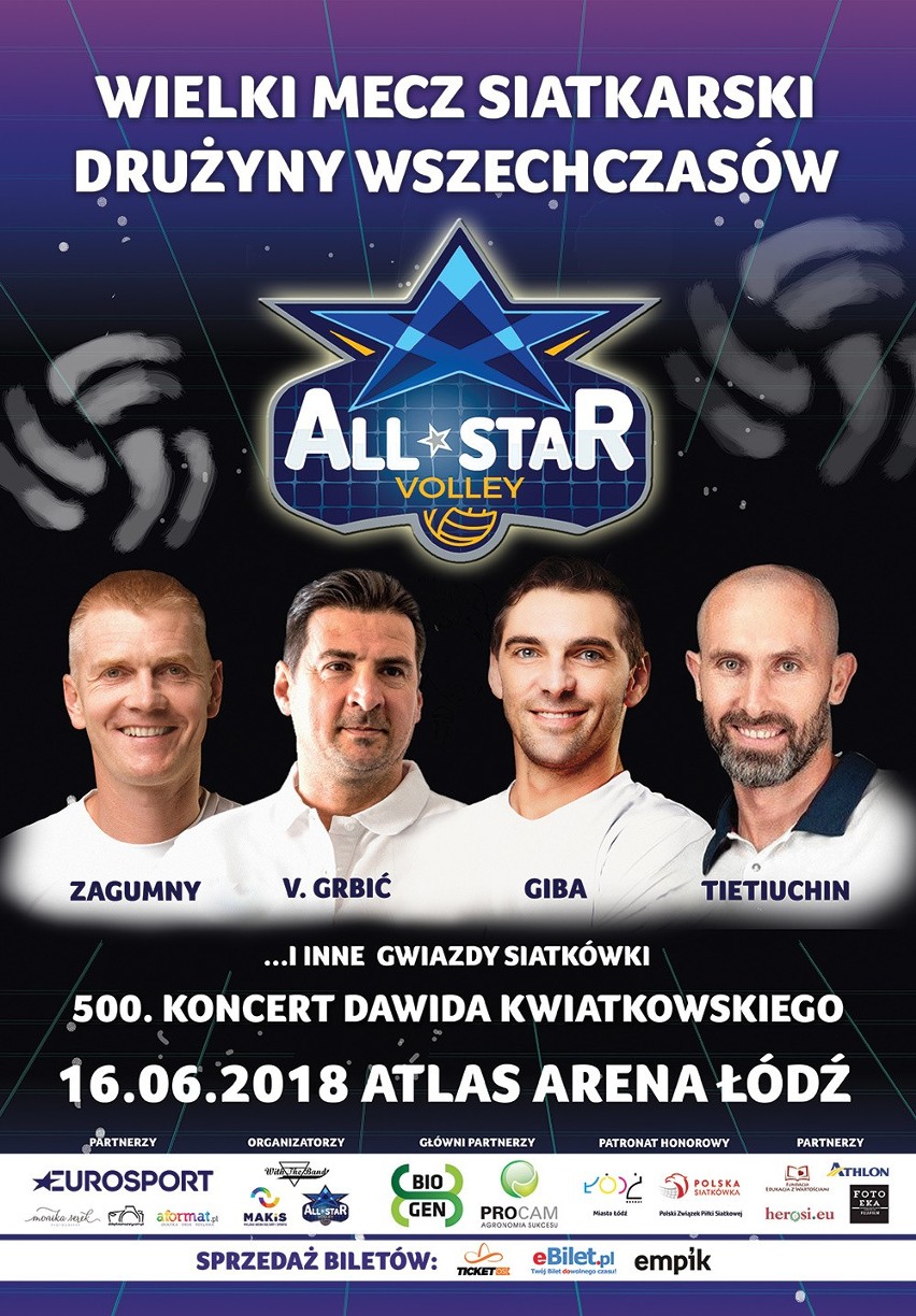 AllStar Volley Show odbędzie się 16 czerwca na Atlas Arenie