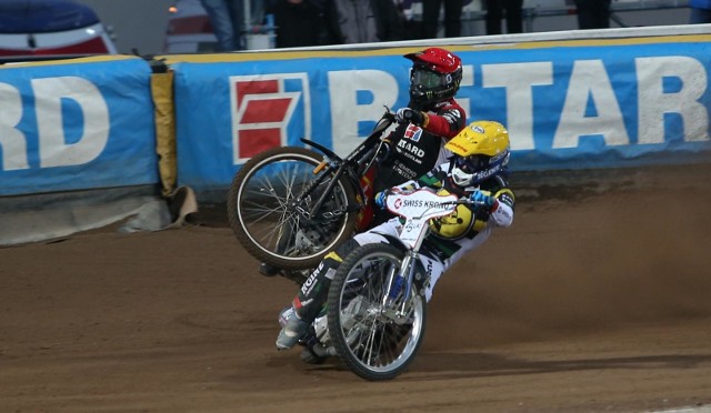 014.04.2019 wroclawzuzel betard sparta wroclaw kontra stelmet falubaz zielona gora speedway mecz zuzlowy stadion olimpijski wroclaw gazeta wroclawskatomasz holod / polska press