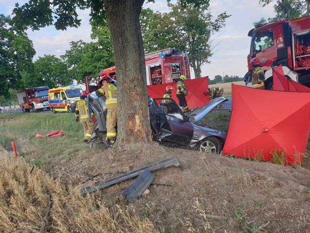 Aż dwie osoby zginęły w wypadku, do którego doszło w niedzielę (16 lipca) wieczorem w miejscowości Wyskoki w gminie Stryków powiecie zgierskim. O godz. 19.20 samochód osobowy uderzył w drzewo. ZOBACZ ZDJĘCIA