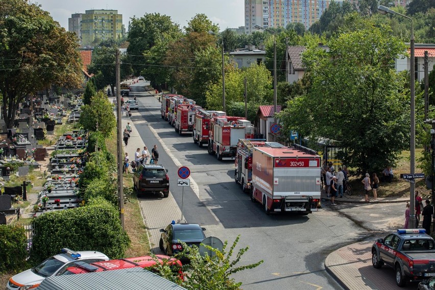 Pożar przy ul. Jar Czynu Społecznego w Bydgoszczy