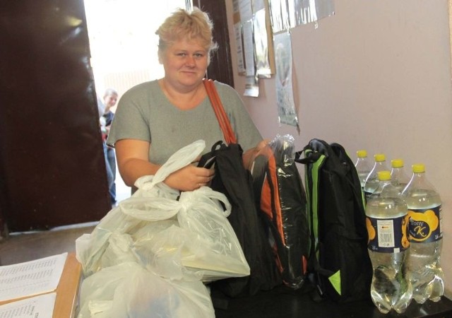 Bożena Mokosa z gminy Kazanów ma jedenaścioro dzieci. W piątek dla ośmiorga otrzymała wyprawki szkolne. 