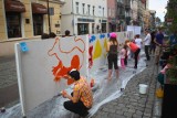 Poznań: Przy Wrocławskiej powstaje mural [ZDJĘCIA]