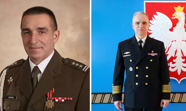 Po prawej - komandor Wojciech KułaginPo lewej - pułkownik Roman Kopka