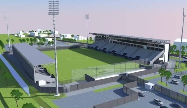 Wizualizacja stadionu na 4500 miejsc