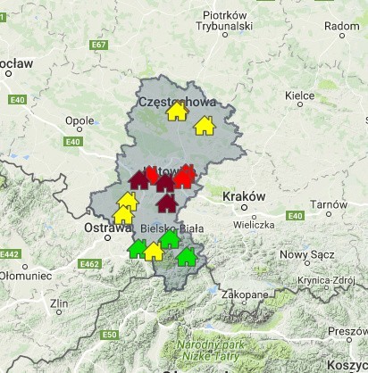 Zimno i znów smog: Tychy, Gliwice, Szczyrk...