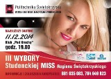 Zostań Studencką Miss Regionu Świętokrzyskiego 2014! Przyjdź na casting w czwartek, 11 grudnia!