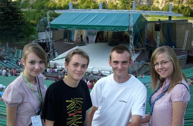 Zespół Łoresie w składzie (od lewej) Diana Werens, Paweł Węgierek, Tomasz Cecki i Ola Jedynak reprezentował nas na Kadzielni.