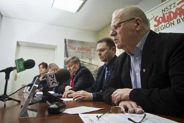 Konferencja związków zawodowych w siedzibie solidarnościKonferencja związków zawodowych w siedzibie solidarności