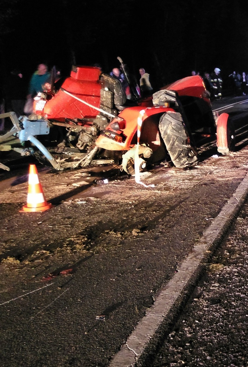 Wypadek motocyklistów na drodze Nowy Sącz-Krynica.