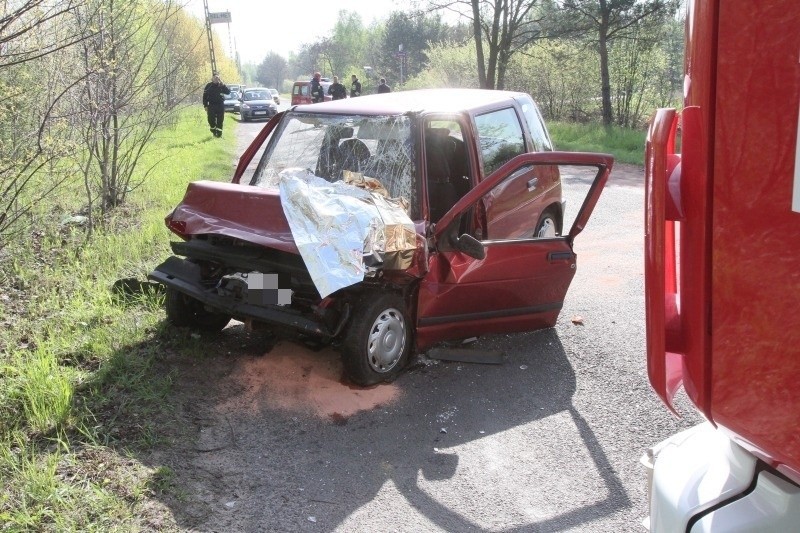 Wypadek na Olechowie. 35-letnia kobieta ranna [ZDJĘCIA]