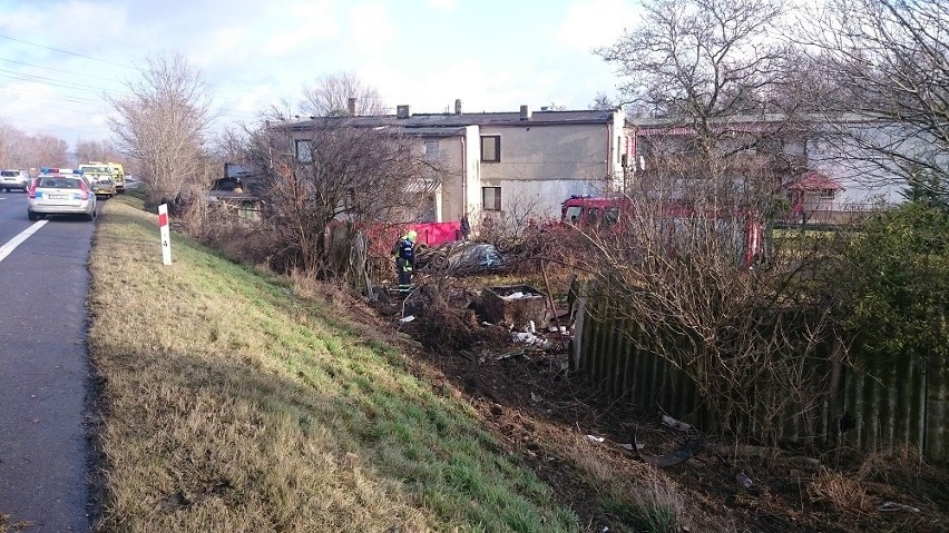 Wypadek na DK86 w Będzinie