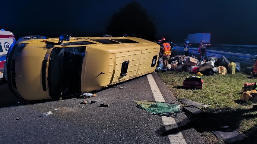 Tragiczny wypadek busa na A4 koło Tarnowa. Nie żyje...