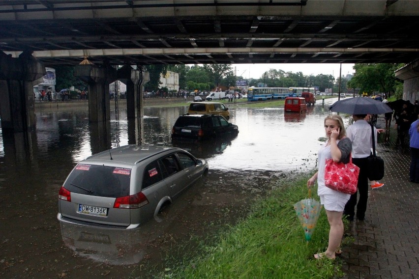 Tak wyglądał Wrocław po wtorkowym oberwaniu chmury