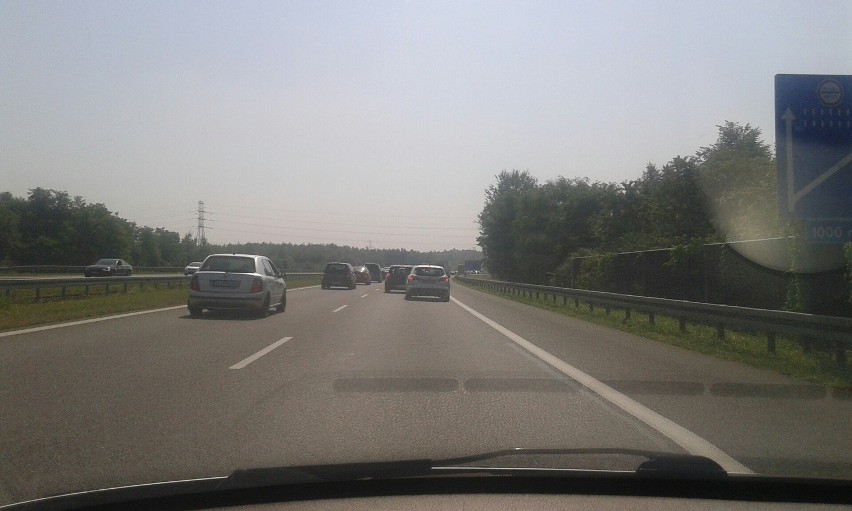 Korek autostradowy na A4