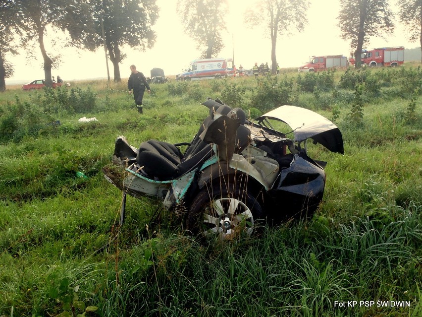 W niedzielę o godz. 6.20 przed miejscowością Cieszyno (gmina...