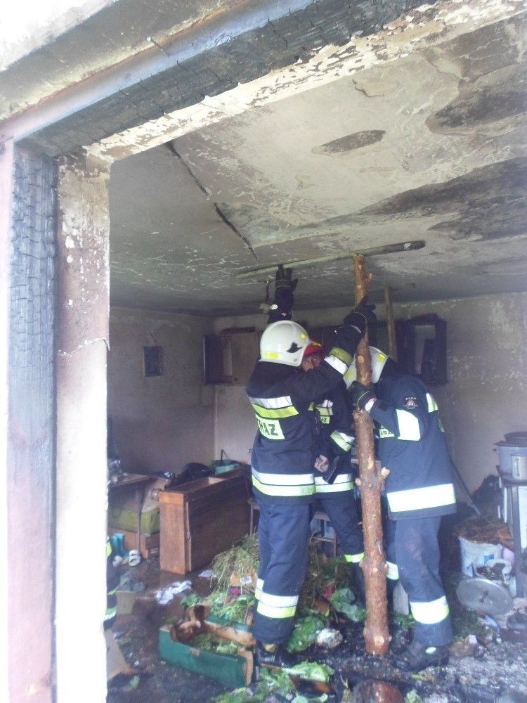 Pożar w letniej kuchni w Krasocinie 