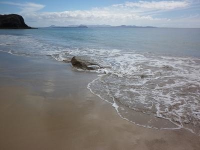 Plaża Papagayo. Papug tutaj nie ma, ale za to piasek...