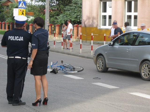 Potrącenie na ulicy Mickiewicza.