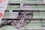 Ogromny mural Raspazjana w Bytomiu jest już gotowy. O co chodzi z tym ogromnym ptakiem? ZDJĘCIA