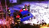 Nocny wypadek pijanego kierowcy "malucha" w Ujkowicach pod Przemyślem [ZDJĘCIA]