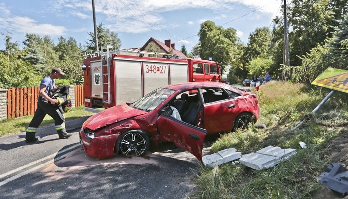 Wypadek w Leśniowie Wielkim.