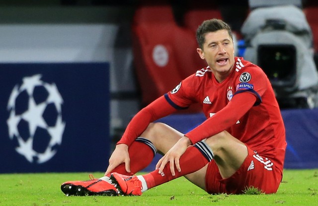 Robert Lewandowski załamany po meczu Bayern - Liverpool