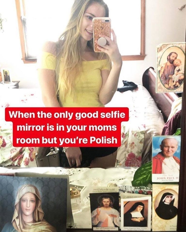 [PL] Kiedy jedyne, dobre do selfie lustro znajduje się w...