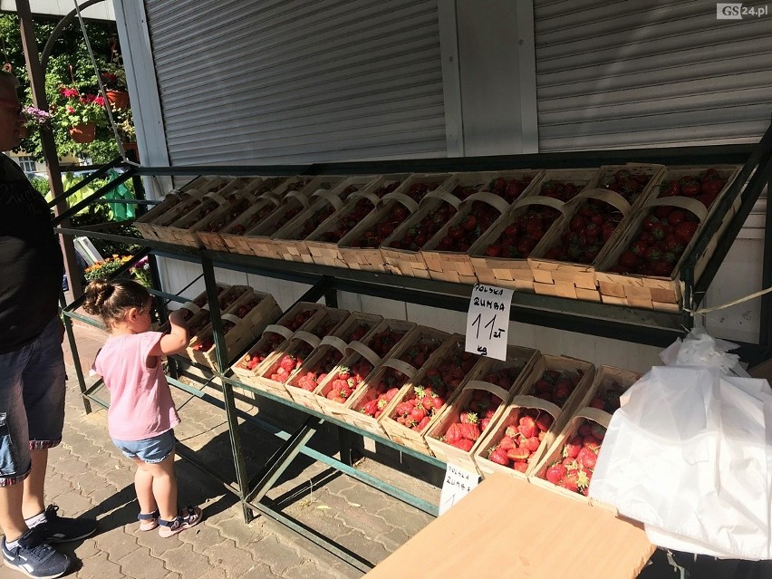 Truskawki najtańsze mają być w drugiej połowie czerwca. Ceny truskawek w Szczecinie. Spada cena truskawek na szczecińskich targowiskach