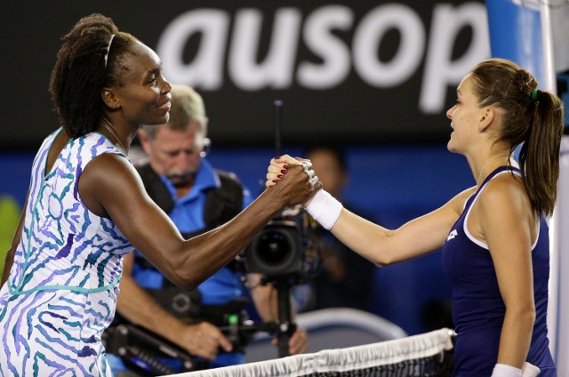 Agnieszka Radwańska gra z Venus Williams na Australian Open 26 stycznia 2015