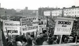 Marzec 1968 roku w Łodzi. Studenci też włączyli się do strajku
