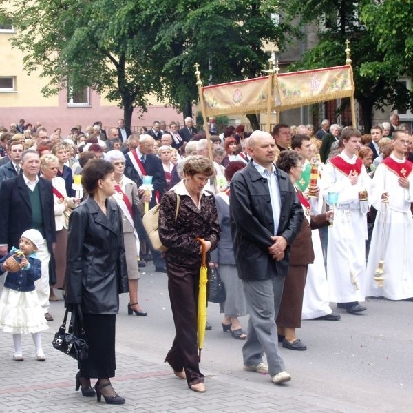 Procesja z tarnobrzeskiej parafii Chrystusa Króla.