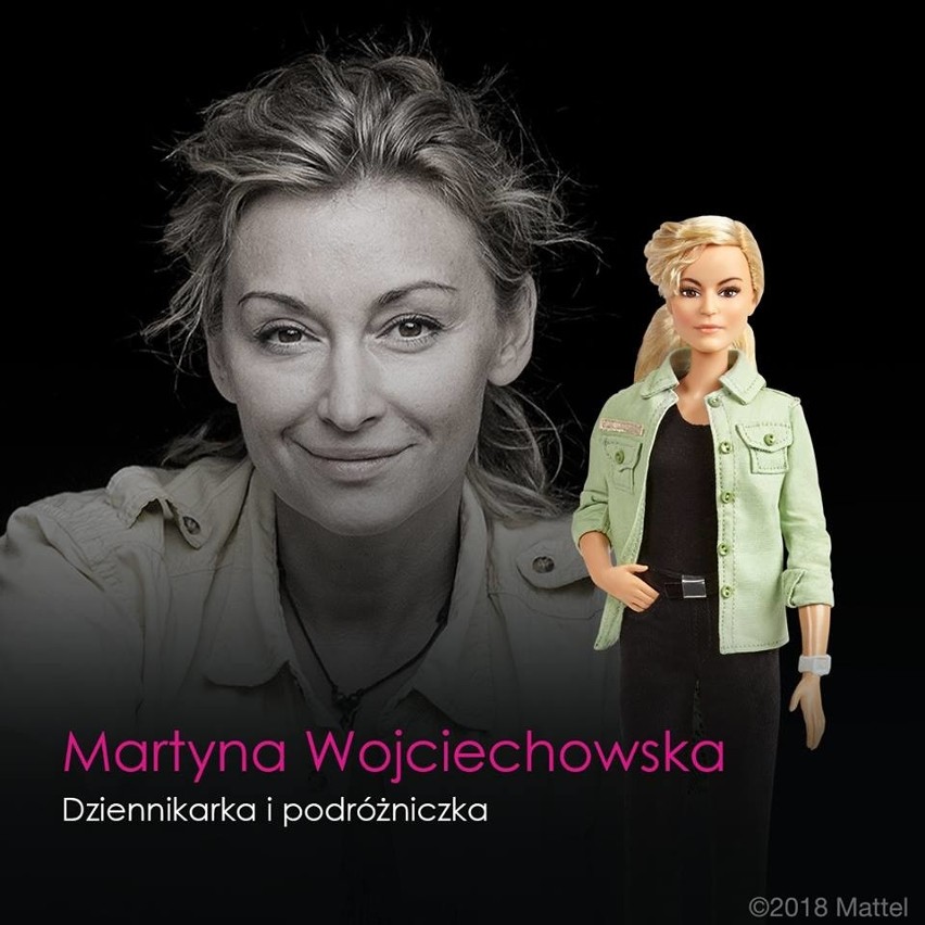 Martyna Wojciechowska i jej lalka Barbie