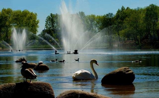 Kiedyś na Balatonie była fontanna, ale dziś nie działa