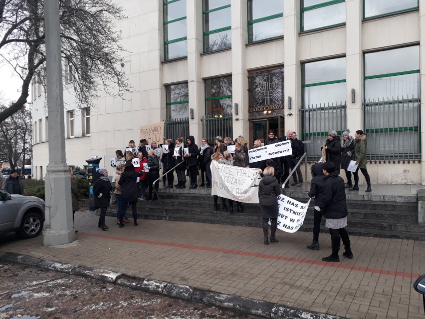 Protest urzędników sądowych w Gdyni, 11.12.2018