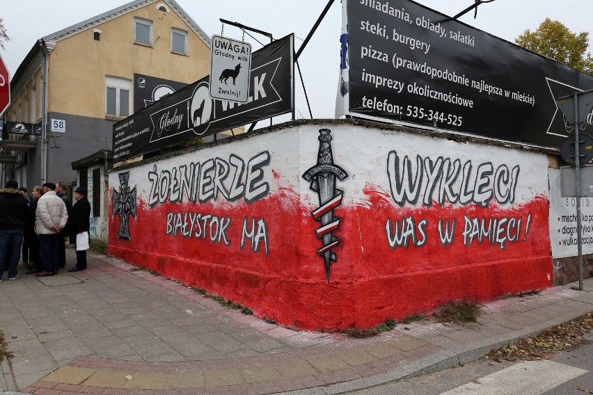 Młodzież Wszechpolska przygotowała mural w Białymstoku...