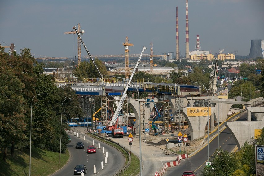 Budowa łącznicy kolejowej w Krakowie.