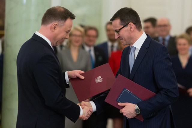 11.10.2017 warszawa nominacja rady ministrow nz andrzej duda mateusz morawiecki adam guz/polska press