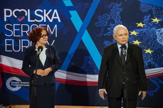 Prezes Prawa i Sprawiedliwości, Jarosław Kaczyński poparł w Rykach Elżbietę Kruk, kandydatkę PiS do europarlamentu