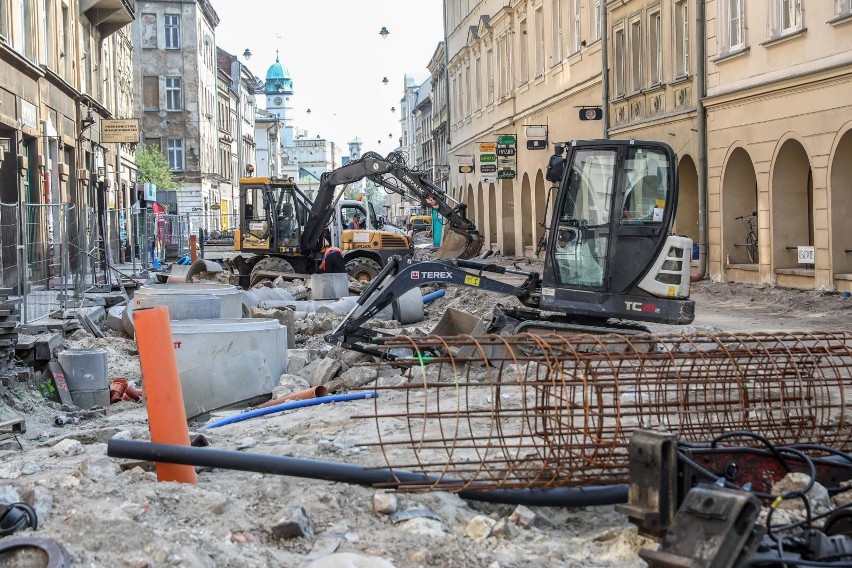 Przebudowa ul. Krakowskiej trwa od marca br.