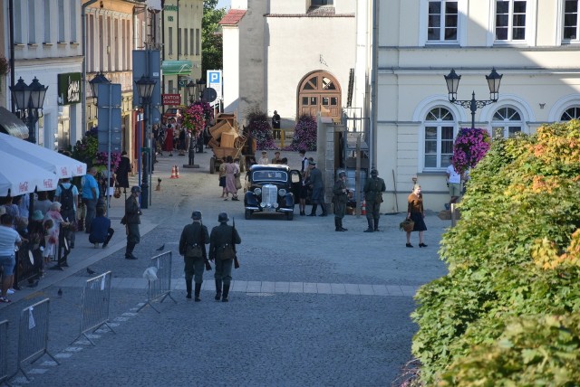 Plan filmowy w Oświęcimiu. W 2021 roku m.in. na Rynku Głównym realizowano zdjęcia do "Strefy interesów".